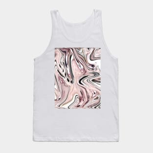 preppy spring pastel color grey pink marble swirls Tank Top